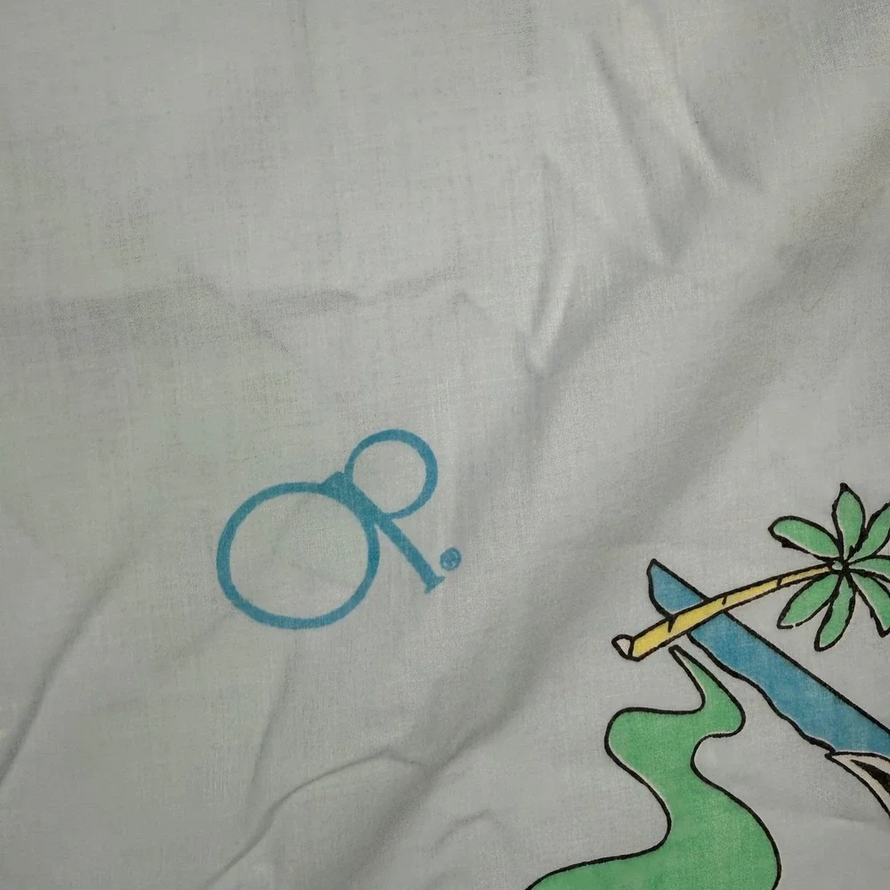 Vintage Ocean Pacific OP Surfing Penguin Twin Sheet Set Retro 80s 90s Bedding